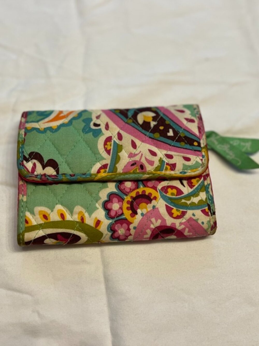 Vera Bradley Tutti Frutti Euro Wallet - Retired Quilted Cotton Trifold - Picture 2 of 12